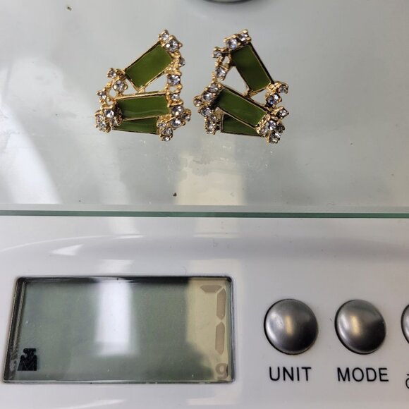 Green Mini Earrings - Picture 8 of 8